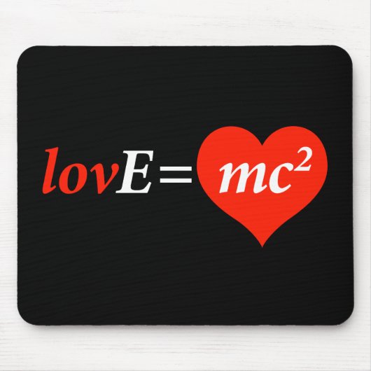 Theorie der Liebe-Gleichung Mousepad (Vorne)