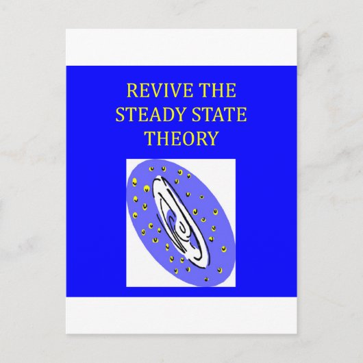 Theorie des beständigen Staat Postkarte (Vorderseite)