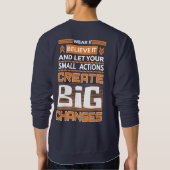 Theorie des Schmetterlingseffekts Chaos Sweatshirt (Rückseite)