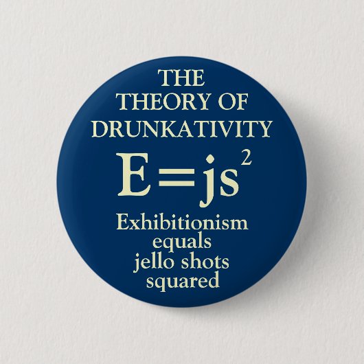 Theorie von Drunkativity Button (Vorderseite)
