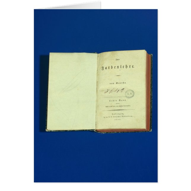 Theorie von Farben, 1810 (Vorne)
