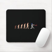 Theory Of Evolution Cricket Player Funny  Mousepad (Mit Mouse)