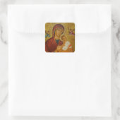 Theotokos Amolyntos Quadratischer Aufkleber (Tasche)
