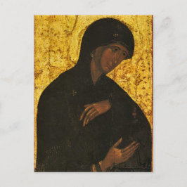 Theotokos aus Vysotsky Chin Orthodox Icon Postkarte