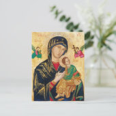 Theotokos Baby Jesus and Angels Icon Postkarte (Stehend Vorderseite)