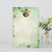 Theotokos Christ Child and Angels Orthodox Briefpapier (Stehend Vorderseite)