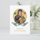 Theotokos Christ Kind orthodoxe Christliche Beerdi Dankeskarte (Stehend Vorderseite)