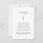 Theotokos Christ Kind orthodoxe Christliche Beerdi Dankeskarte (Rückseite)