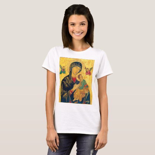 Theotokos des Passion/OL unaufhörlichen T-Shirt (Vorne ganz)