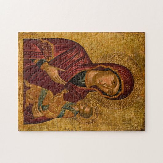 Theotokos (Jungfrau Mary) und das Christ Child Ico Puzzle (Horizontal)