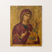 Theotokos (Jungfrau Mary) und das Christ Child Ico Puzzle (Vertikal)