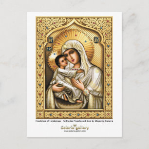 Theotokos of Tenderness - Postcard Postkarte