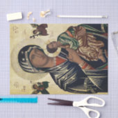 Theotokos Orthodox Christliches Symbol Seidenpapier (Handwerk)