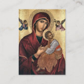 Theotokos-orthodoxe Gebetskarte Visitenkarte (Vorderseite)