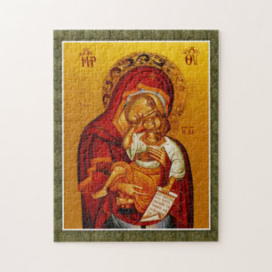 Theotokos und Christ Child Orthodox Christliches S Puzzle