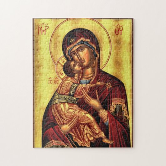 Theotokos und das christlich-orthodoxe Symbol Puzzle (Vertikal)
