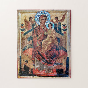 Theotokos und das von Christus bewunderte Icon Puzzle