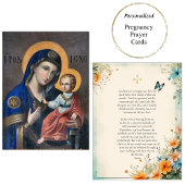 Theotokos und die Gebetskarte Christi Platzkarte