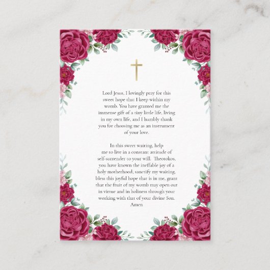 Theotokos und die Gebetskarte Christi Platzkarte (Vorderseite)