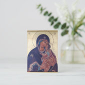 Theotokos und Kindergottskarte Platzkarte (Stehend Vorderseite)