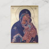 Theotokos und Kindergottskarte Platzkarte (Vorderseite)