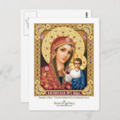 Theotokos von Kasan - Postkarte (Vorne/Hinten)