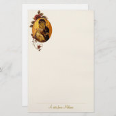 Theotokos von Wladimir Orthodox Christliche Angewo Briefpapier (Vorne/Hinten)