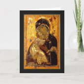 Theotokos von Wladimir Weihnachtskarte Karte (Vorderseite)