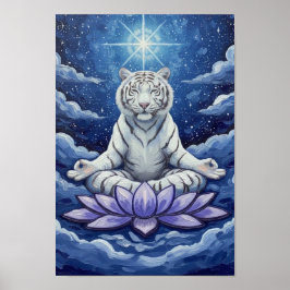 ThePath2Peace:ZenWhiteTiger Poster