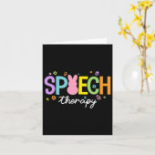 Thera Bunny Speech Therapist Ostertagssprecherin Karte (Gelbe Blume)