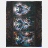 Thera Queen Fraktal Trilogy 2XFrame Fleecedecke (Vorderseite)