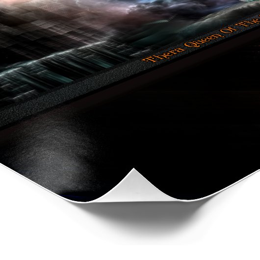 Thera Queen Fraktal Trilogy 2XFrame Poster (Ecke)