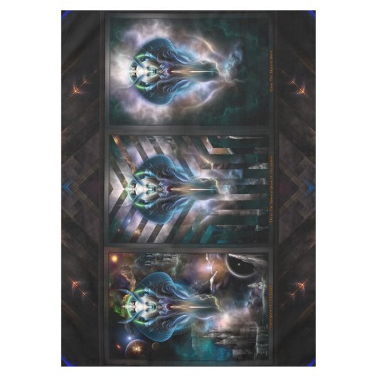 Thera Queen Fraktal Trilogy 2XFrame Tischdecke (Vorderseite)
