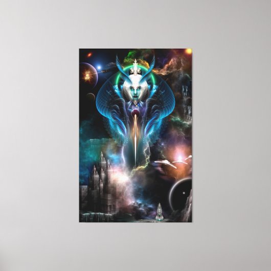 Thera Queen of the Galaxy Canvas Print Leinwanddruck (Vorderseite)