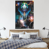 Thera Queen of the Galaxy Canvas Print Leinwanddruck (Insitu (Schlafzimmer))