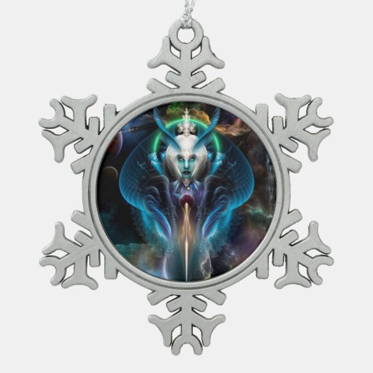 Thera Queen of the Galaxy Snowflake Ornament (Vorderseite)