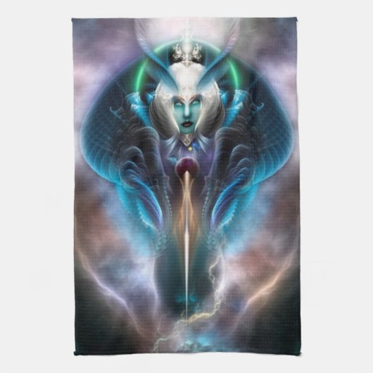 Thera The Ethereal Queen Geschirrtuch (Vertikal)