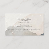 Therapeut Abstrakte Aquarellformen Visitenkarte (Rückseite)