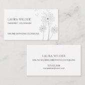 Therapeut Blume im Wind Visitenkarte (Vorne/Hinten)