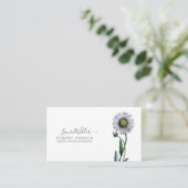 Therapeut Daisy Business Card Visitenkarte (Stehend Vorderseite)