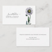Therapeut Daisy Business Card Visitenkarte (Vorne/Hinten)