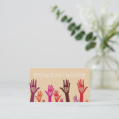 Therapeut des Coach Life Coach Visitenkarte (Stehend Vorderseite)