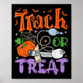 Therapeut Fach oder Leckerei Icu Rn Halloween Kran Poster (Vorne)