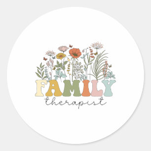 Therapeut Familientherapie Psychische Gesundheit Runder Aufkleber