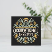 Therapeut für Arbeitstherapie Einladung (Stehend Vorderseite)