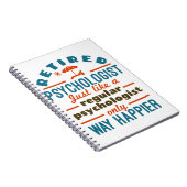 Therapeut für das Ruhestandsalter Notizblock (Rechte Seite)