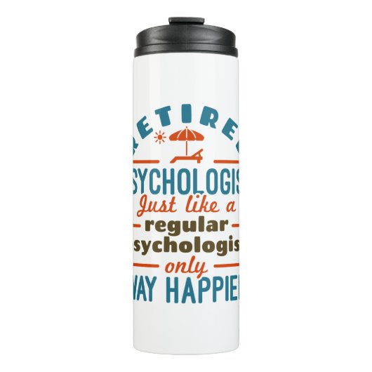 Therapeut für das Ruhestandsalter Thermosbecher (Vorderseite)