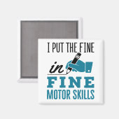 Therapeut für den Beruf - Feine motorische Fähigke Magnet (Vorderseite/Rückseite)