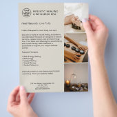 Therapeut für ganzheitliche Gesundheit Flyer (Hand)