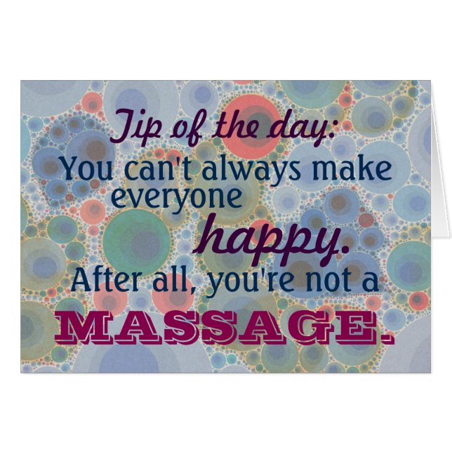 Therapeut für Niedliche Massagetherapie (Vorderseite (Horizontal))